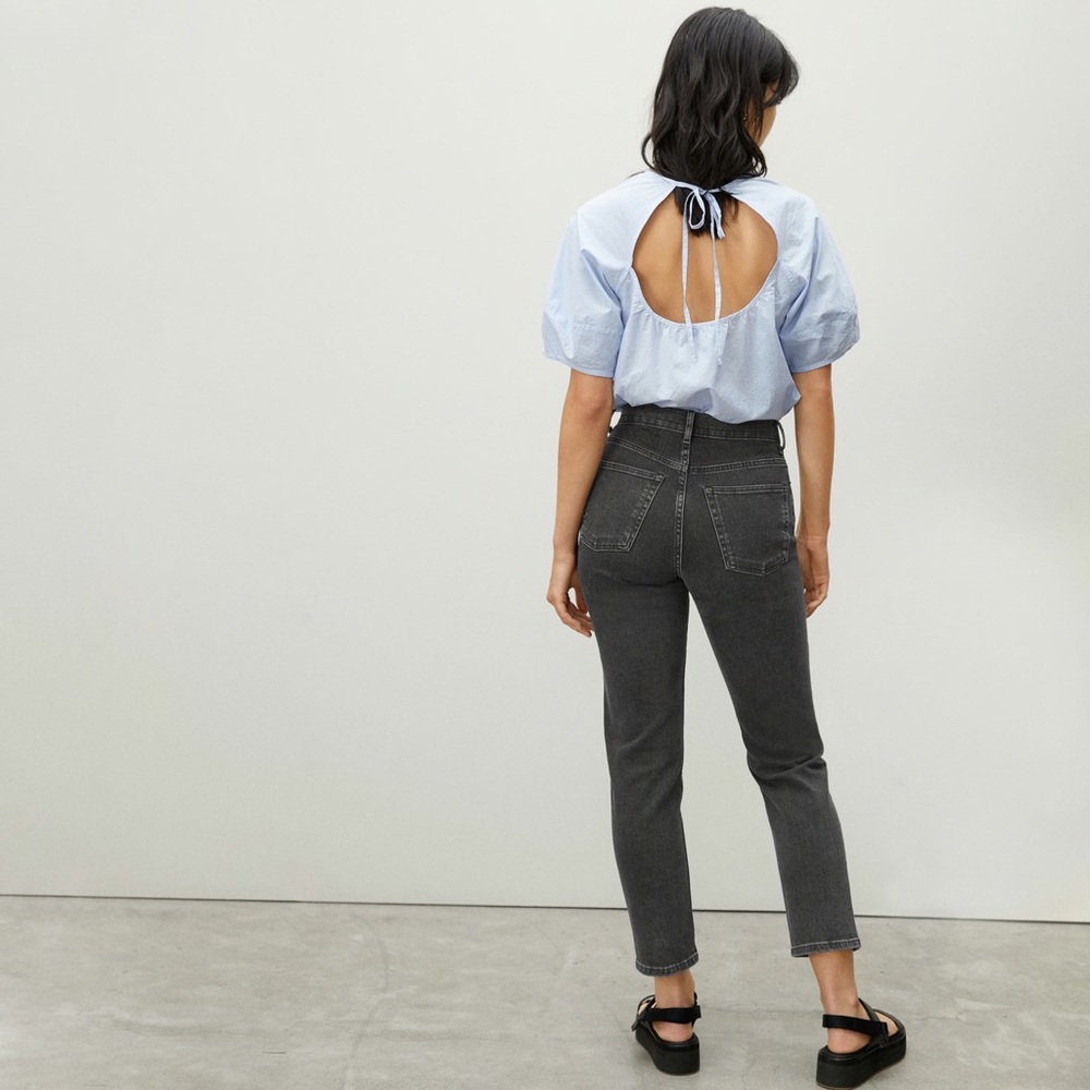 Everlane The Cheeky Jean Washed Black 26 Crop